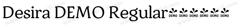 Desira DEMO Regular字体转换